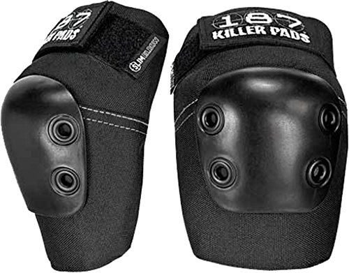 187 Killer Pads Slim Black Elbow Pads - Small