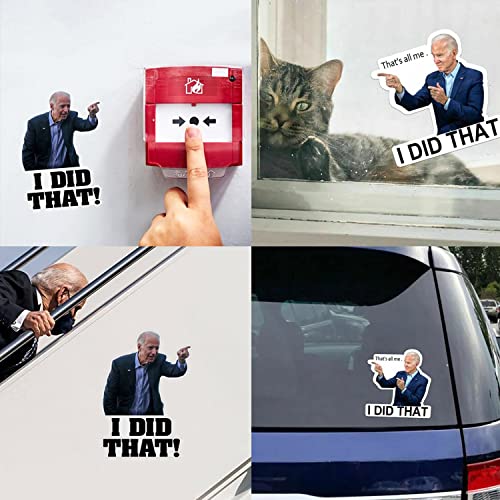 I Did That Stickers, 50 Pcs I Did That Funny Stickers, Mixed 5 Different Patterns, PVC Waterproof, Bumper Sticker for Gas Pump Laptop Helmet Car Truck Window Decorations