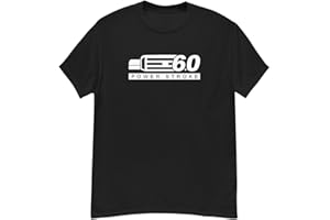 AGGRESSIVE THREAD 6.0 Power Stroke T-Shirt, Mens Diesel Truck Shirt with F250 Grille