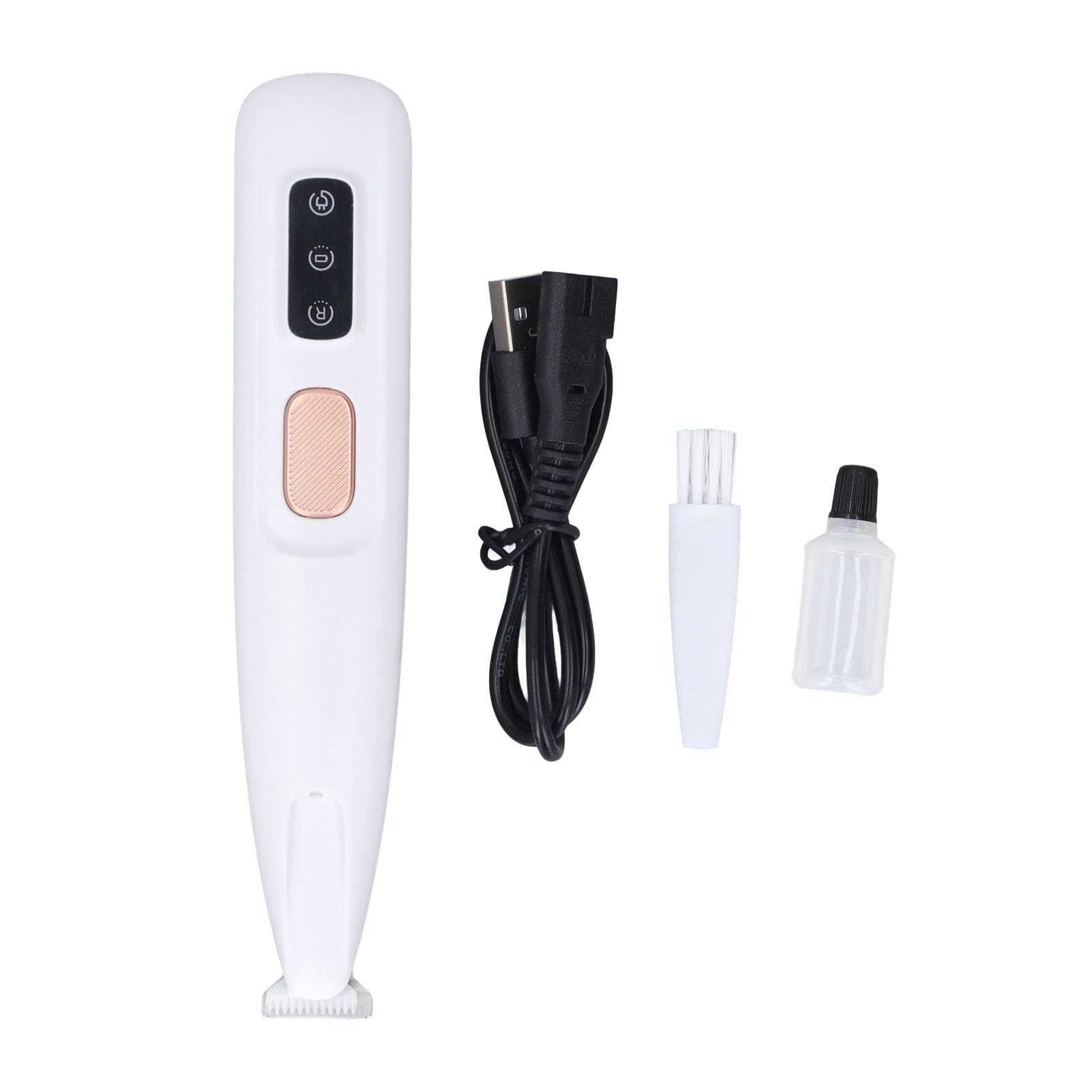 Pet Trimmer,Quiet Electric Trimmer with LED Light Design Efficient Low Noise Electric Pet Clippers Rechargeable Electric Dog Hair Clipper for Pet Grooming