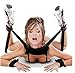 Restraint Kit, Extra-Strength Bondage Strips Set with Neck Pad Ankle/Wrist Cuff, Black