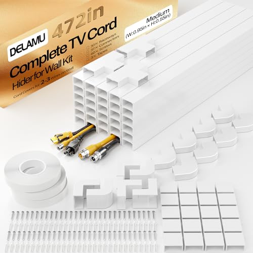 Delamu Cord Hider Kit White