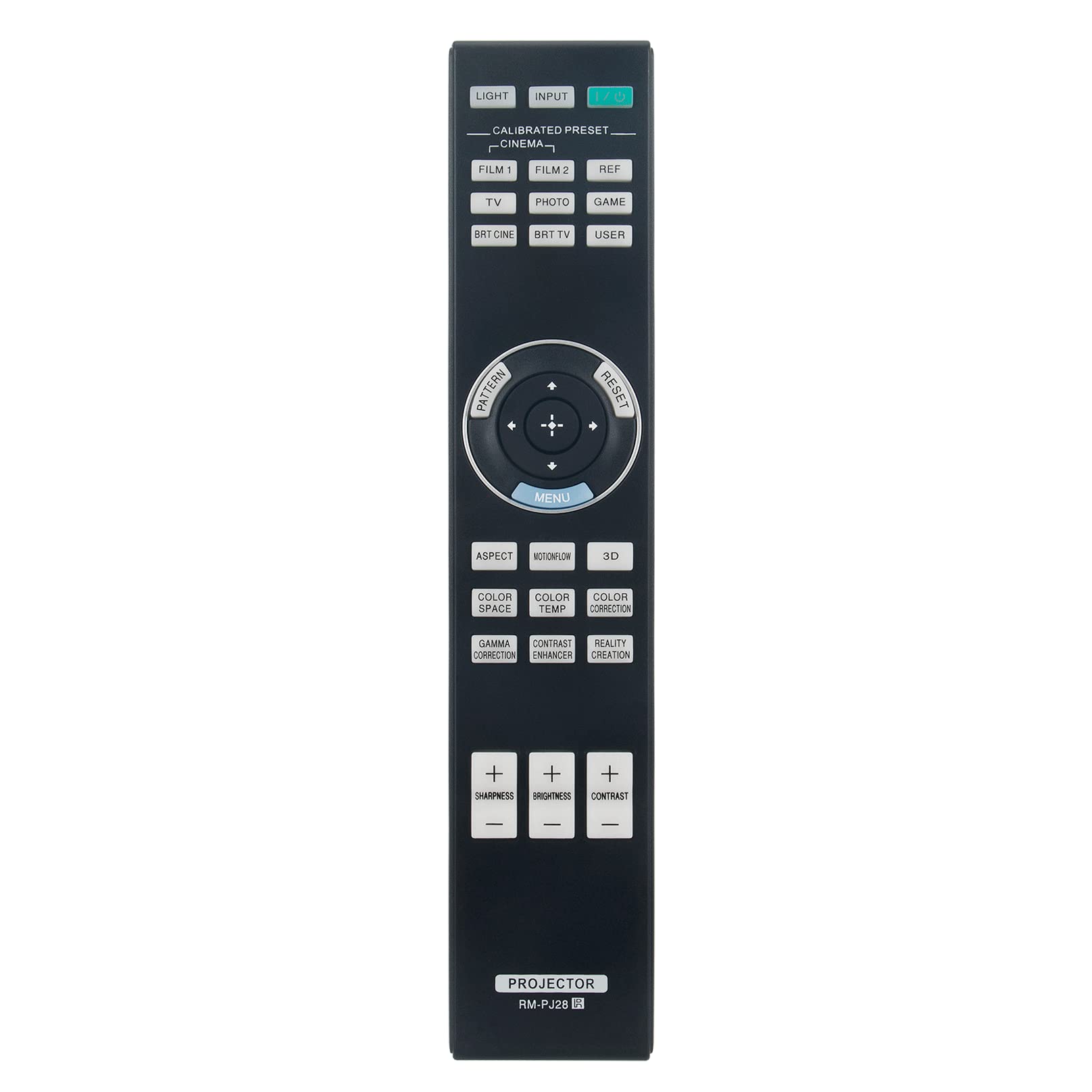 VINABTY RM-PJ28 Replacement Remote Control Compatible with Sony Video Projector 4K Home Cinema remote RMPJ28 VPL-HW45ES PJVW70 PJVW85 VPL-HW40ES VPL-HW65ES VPL-VW365ES VPL-VW350ES 149292411
