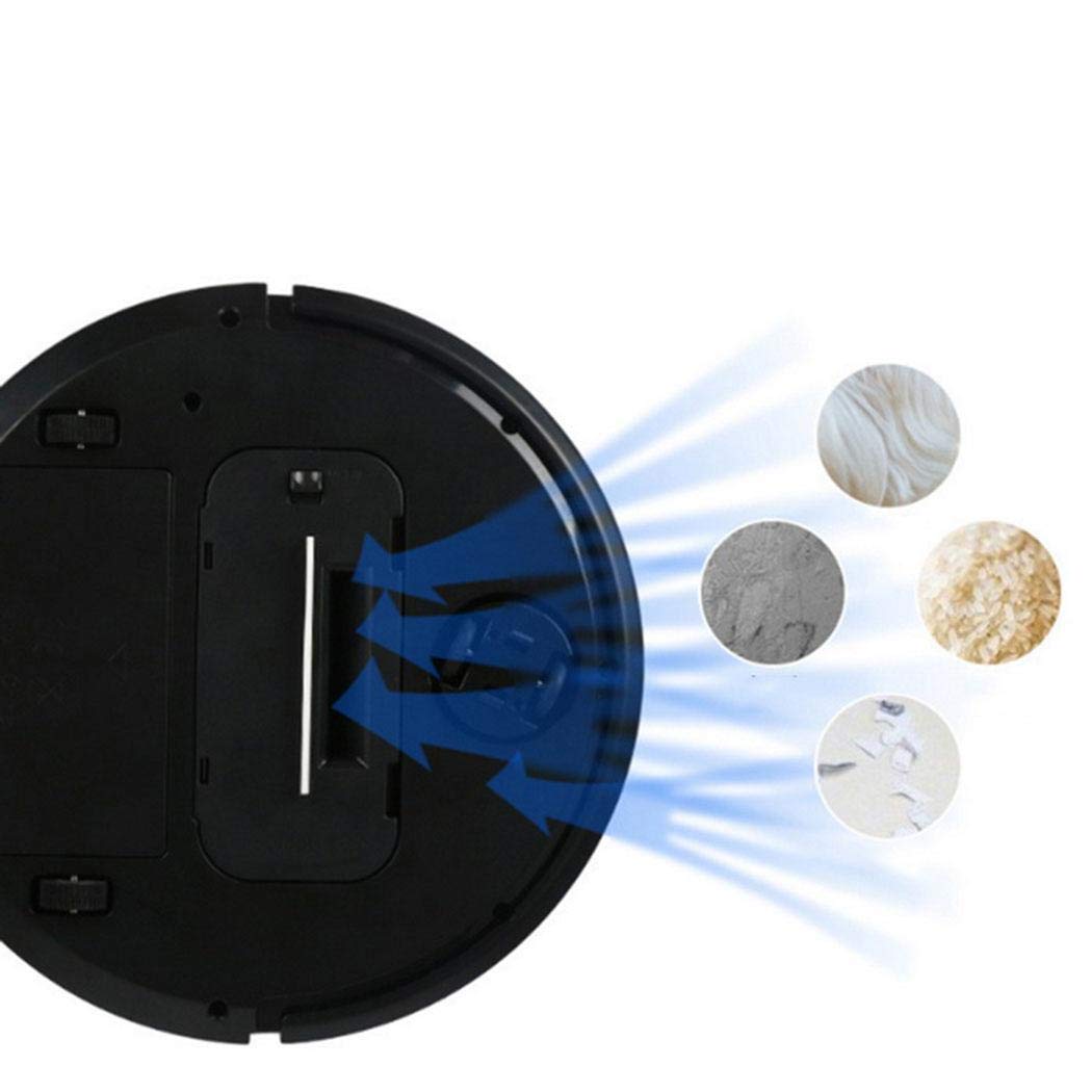 Robot Vacuum Cleaner [Mopping, Sweeping & Vacuuming], Smart Robotic Vacuum Automatic Sweeper with Remote for Pet Hair, Carpet, Hardwood Floors, Tile (Red)