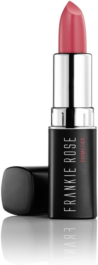 Frankie Rose Long Lasting Lipstick for Women | Smudge Proof Lipstick Enriched with Jojoba Oil | Buildable Lip Colors, Suitable For All Skin Tones | Cruelty-Free Lip Makeup | Bella Rose