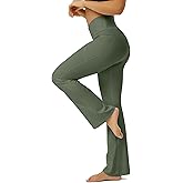 FOHOFO Yoga Pants Women, Flare Leggings for Women with Pockets Crossover High Waisted Bootcut Yoga Pants