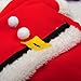 meihejia Small Dog Santa Costume with Hat Suit, Cat Christmas Costume Santa Claus Suit Xmas Costume - M