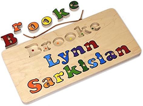 3 Name Personalized Wooden Name Puzzle