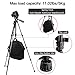 SAMTIAN Camera Tripod 58 Inches 147CM Lightweight Aluminum Travel Camera Tripod with 3-Way Swivel Head Phone Clip Carry Bag-11Lbs(5KG) Load for Canon Nikon Sony Olympus Photography Video Shooting