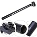 Bicycle Seatpost, Aluminum 350mm Bike Seat Post Mountain Bike Bicycle Seatpost by TTnight, 25.4mm (Black)