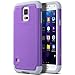 Galaxy S5 Case, ULAK Knox Armor Slim Hybrid Shockproof Silicone Rugged Hard Plastic Case Protective Cover Shell for Samsung Galaxy S5 S V I9600 (5.1