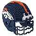 FOCO Denver Broncos NFL 3D BRXLZ Construction Toy Blocks Set - Helmet, 1378 pieces