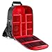 Neewer Pro Camera Case Waterproof Shockproof 12.2x5.5x14.6 inches/31x14x37 Centimeters Camera Backpack Bag with Tripod Holder for SLR,DSLR,Mirrorless Camera, Flash and Other Accessories(Red Interior)