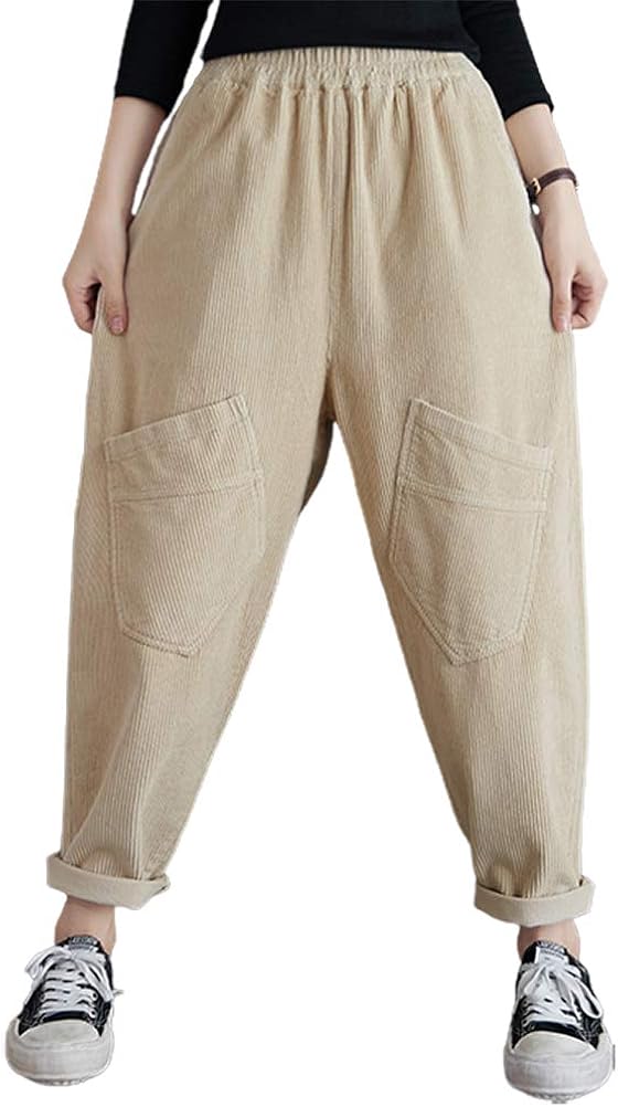 womens thick corduroy trousers