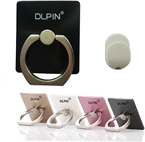 DLPIN Finger Grip Phone Holder Car Mount Universal 360 Degree Finger Grip Desk Stand Ring Holder Campatible With All Cellphone, for iPhone Samsung etc..