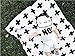 Baby Boy Blanket, CHICIEVE Soft Black and White Swiss Cross Toddler Blanket Unisex