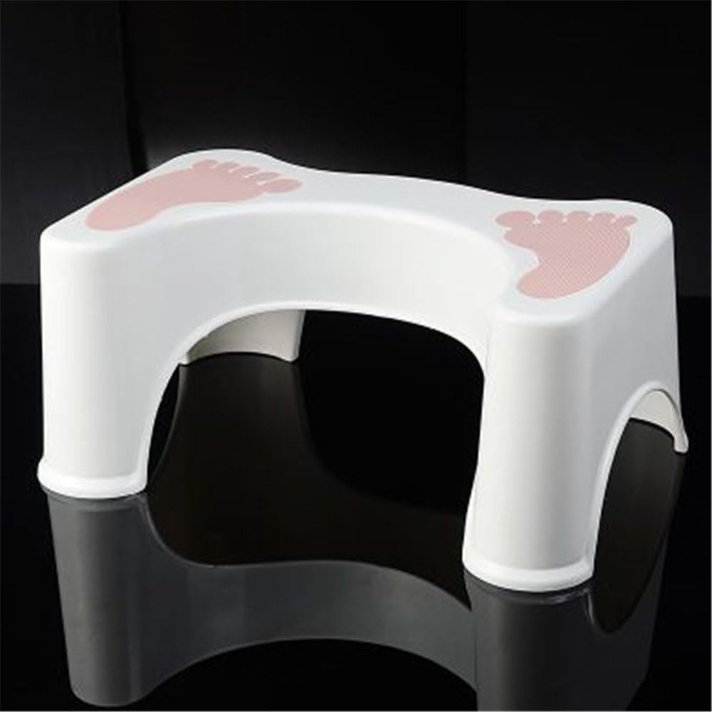 HYP-Toilet Stool Bathroom Stool for Better and Healthier Results Most Ergonomic Foot Pedal Children Pregnant Women Toilet feet feet Stool Non-Slip?Light Pink
