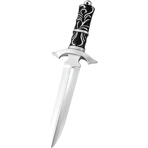 Medieval Roman Knight Pirate Foam Dagger, Halloween Cosplay Costume Accessory, Party Role-Play Prop Weapon for Adults Kids (P