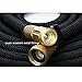 Podura Expandable Garden Hose with Solid Brass Connector 9-pattern Nozzle for Watering Plants,Showering Pets,Cleaning Patio (Black-50Ft)