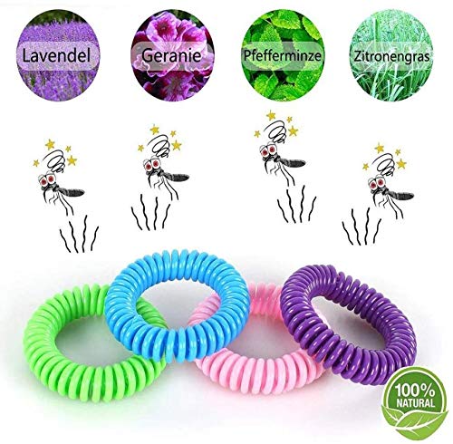 Bierstick Mosquito Repellent Bracelet - 25 Pack - Deet Free Bug Bands for Kids, Adults & Pets - 100% Natural, Comfortable, Waterproof, Citronella, Anti Pest Protection - Non Toxic & Safe