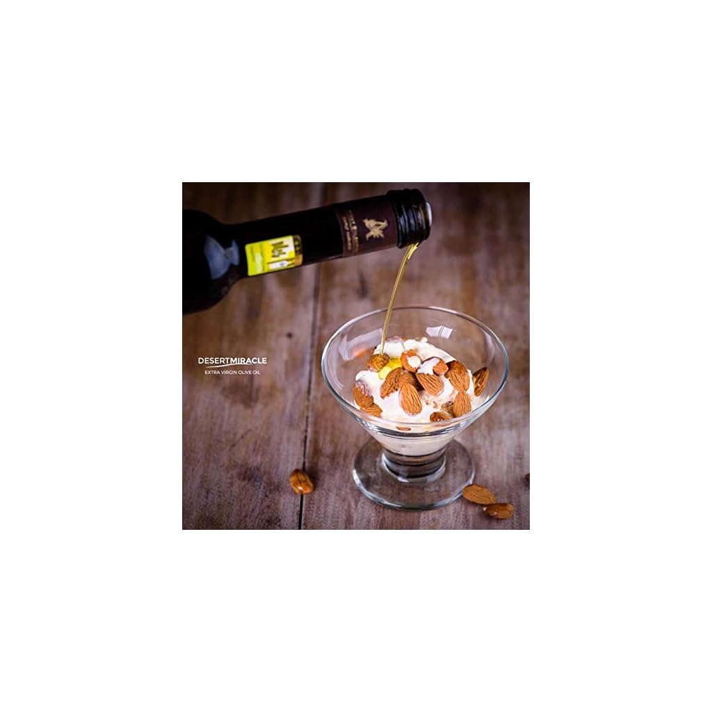 Desert Miracle Cold Pressed Polyphenol Rich Moroccan Olive Oil, Kosher for Passover, First Cold