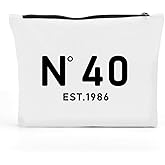 FBCCZEY Funny 40th Birthday Gifts Women Makeup Bag, Happy Anniversary 40th Birthday Party Decorations Woman Makeup Pouch, 40 Year Old Birthday Gifts for Women Ideas Cosmetic Bag