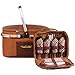 Apollowalker Insulated Picnic Basket for 4 Person with Dinnerware, Coffee