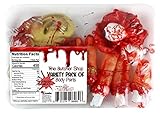 Attatoy Gore Severed Body Parts: Bloody Eyeballs, Ears, & Fingers Novelty Gag Props for Halloween, Haunted House, Theater, Parties & Tricks