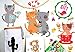 Cat Wall Stickers for Kids - Baby Vinyl Home Décor - Cute Animal Decals for Bedroom Playroom