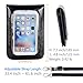 MINICAT Touch Screen Design Premium Microfiber Leather Crossbody Cell Phone Wallet Purse(Black-PU)