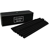 Cocod'or COCODOR Diffuser Black Fiber Reed Sticks(100pcs, 8" x 4mm) / Diffuser Oil Refill, Home Fragrance, Aromatherapy, Reed Diffuser Set, Sticks for Reed Diffusers, Office Décor, Decoration