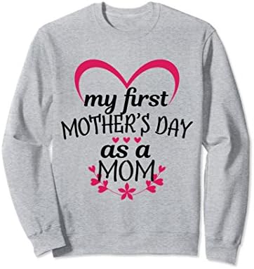 Unisex Mothers Day Baby Shower Pregnancy Announcement Sweatshirt Medium Heather Grey