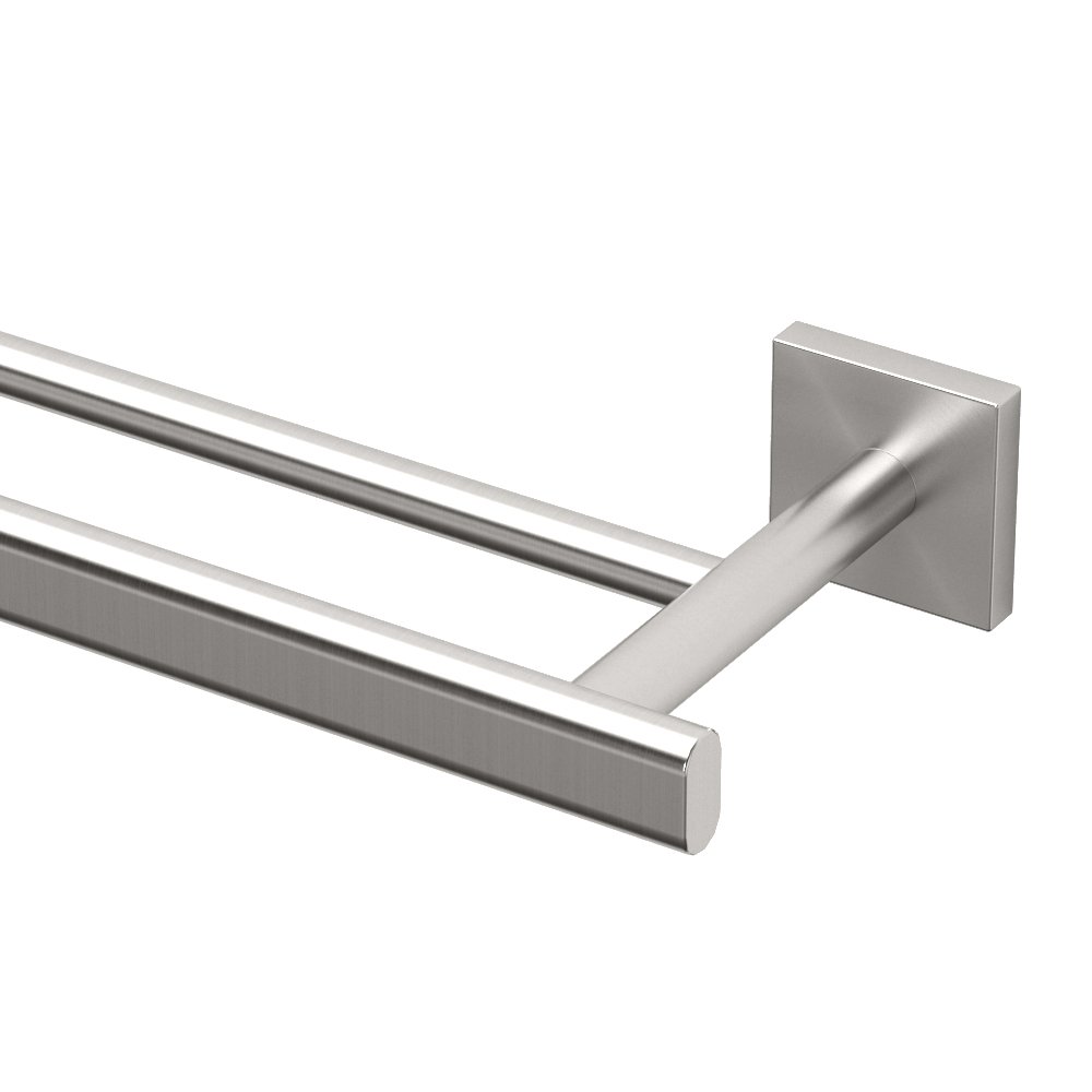 Gatco 4074 Elevate 24-Inch Double Towel Bar, Satin Nickel
