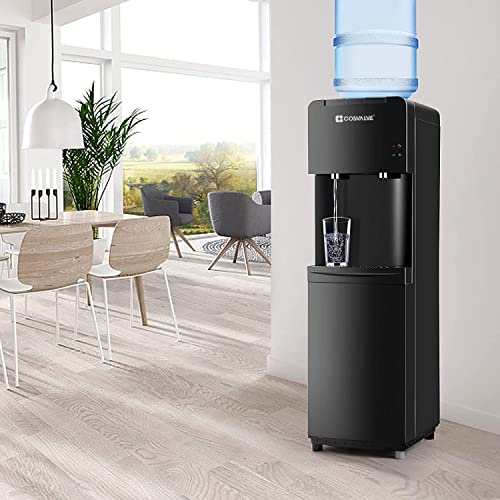 thumbnail image 2 of 5 Gallon Bottom Load Water Cooler Dispenser | Hot, Cold & Room Temp Settings - Silver Grey 2 of 12