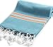 Cacala Turkish Beach Towel Quick Dry Prewashed for Soft Feel Extra Large Peshtemal for Bathroom, Travel, Pool and Swim, Paradise Series, 37 in x 70 in