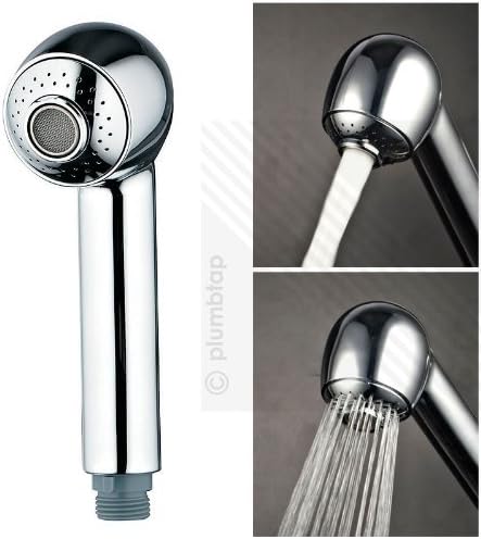 Arian Drum Dual Mode Shower Spray Head Handset Chrome 2 Functions