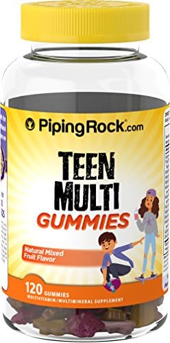 Piping Rock Teen Multivitamin 120 Gummies Mineral Supplement Natural Flavor