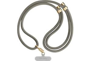 CASETiFY 8mm Rope Cross Body Strap with Card - Charcoal