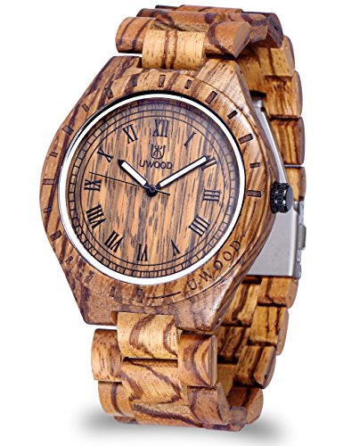 mens wooden watch engraved