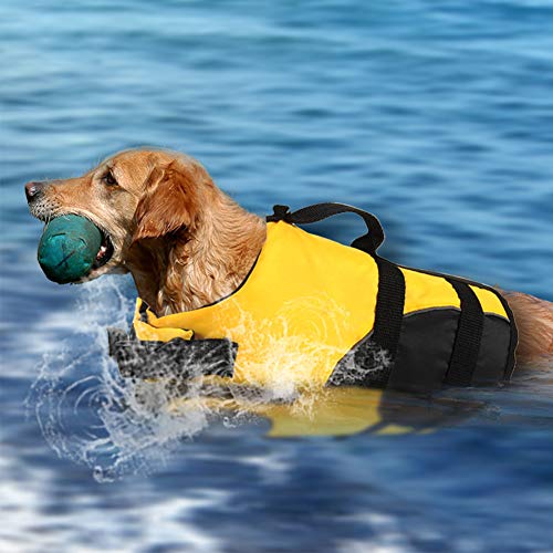 PinShang Pet Dog Breathable Reflective Safety Vest for Surfing Swimming Green L