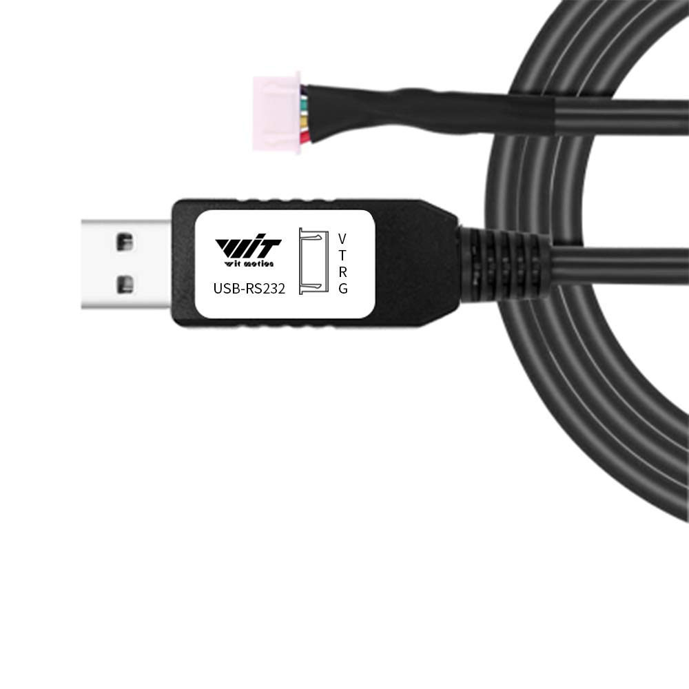 WITMOTION USB to RS232 UART Converter Cable with CH340 Chip, Terminated by 4 Way Female Socket Header, Serial Adapter (1m/3.28ft, Black), Windows 10,8,7, Linux MAC OS