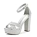 DREAM PAIRS Women's Hi-Go High Heel Platform Pump Sandals