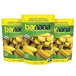 Barnana Organic Chewy Banana Bites, Original, 3.5 Ounce, 3 Count