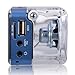 TOMTOP Mini Digital Portable Music MP3/4 Player Micro SD/TF USB Disk Speaker FM Radio (Blue)