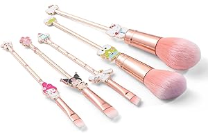 WECHIP Cute Anime Makeup Brushes Set,Classical Cartoon Cosmetic Brush, Blending,Face Powder,Eyeshadow Make Up Kit, Best Gift for Girl & Young Women