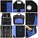 ANTEQI Trunk Organizer With Rope Handles,Compartment Board Foldable Great For Home,Car, SUV (Blue-1)