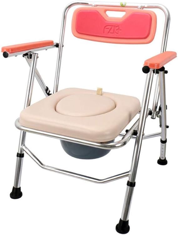 Silla Plegable con Inodoro con Asiento de Inodoro Baño Antideslizante