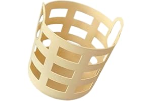 Toyvian Reusable Plastic Laundry Basket Small with Ventilated Holes and Handles for Bathroom and Dormitory