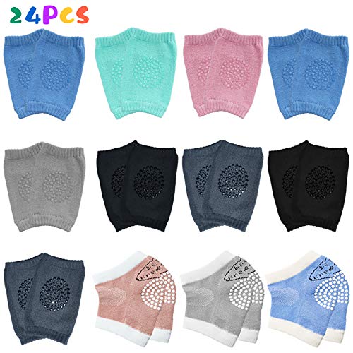 Motiloo 12 Pairs Baby Crawling Anti Slip Knee Pads Toddlers Kneepads Unisex Clothing Accessories Toddler Leg Warmer Short Kneepads