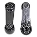 T1A 1987-1995 Toyota 4Runner Pair of Interior Window Crank Handle Replacements, Fits Front Left Driver's and Right Passenger's Sides, Roll Up and Down, Grey or Gray Color, T1A-69260-04020-B0